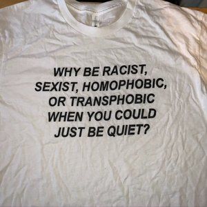 White Social Justice T-shirt